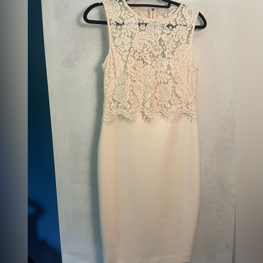 Calvin Klein pale pink dress